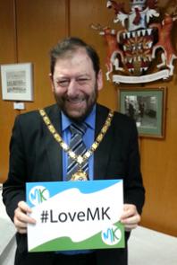 Mayor is feeling the love for Milton Keynes