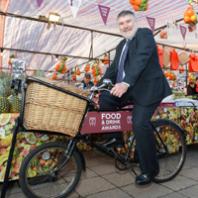 Mayor on his bike to launch Food & Drink Awards
