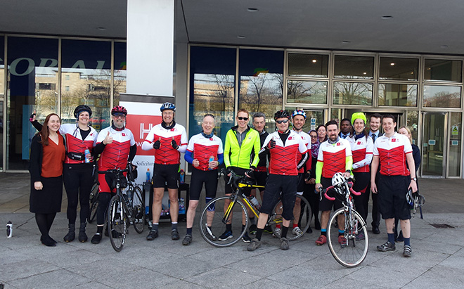 Law firm staff saddle up for charity cycle marathon