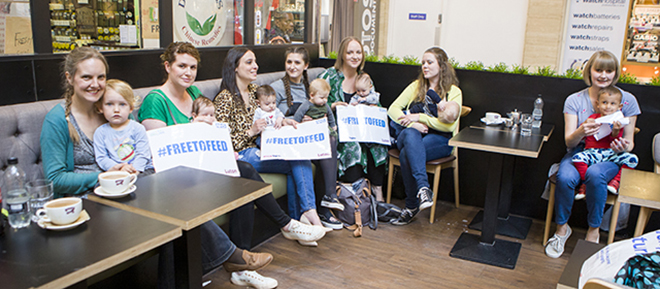 Businesses back support for new mothers to breastfeed on premises