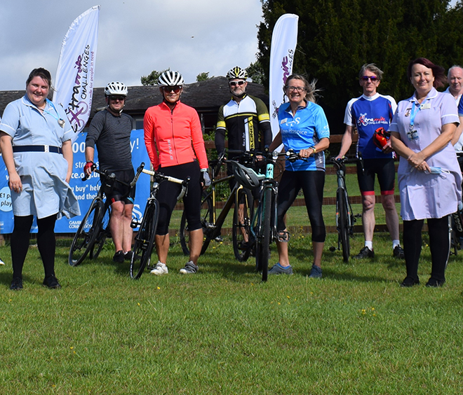 Cyclists go the extra mile in fundraising challenge for hospices