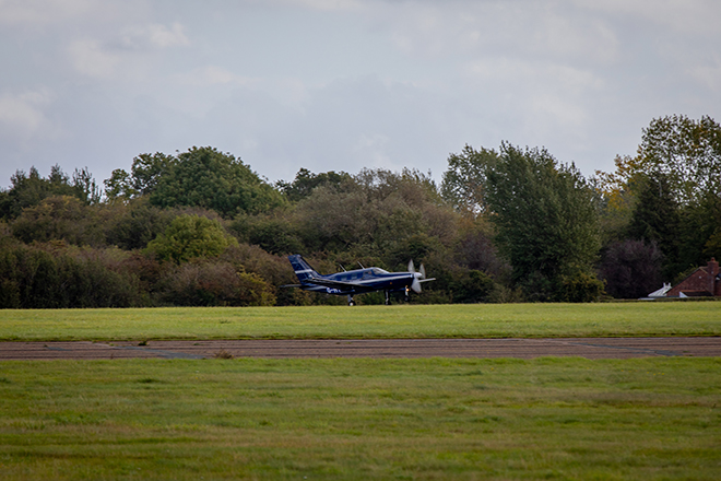 Historic hydrogen-powered flight takes off from Cranfield