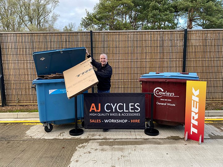Cycle store gears up for recycling partnership