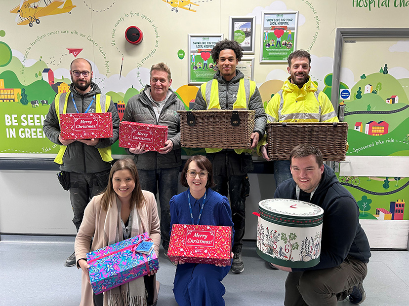 Building firm donates gifts to hospital staff’s Christmas campaign