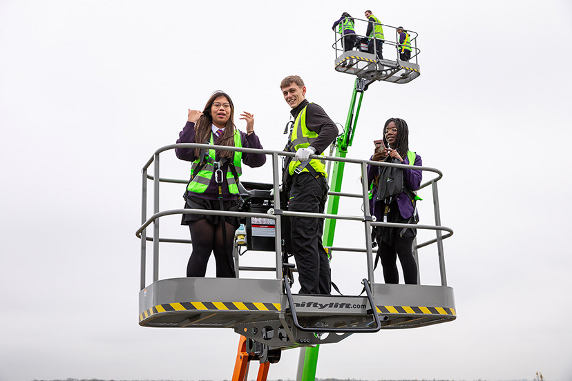 Going up in the world: Students stand tall after insight into engineering careers