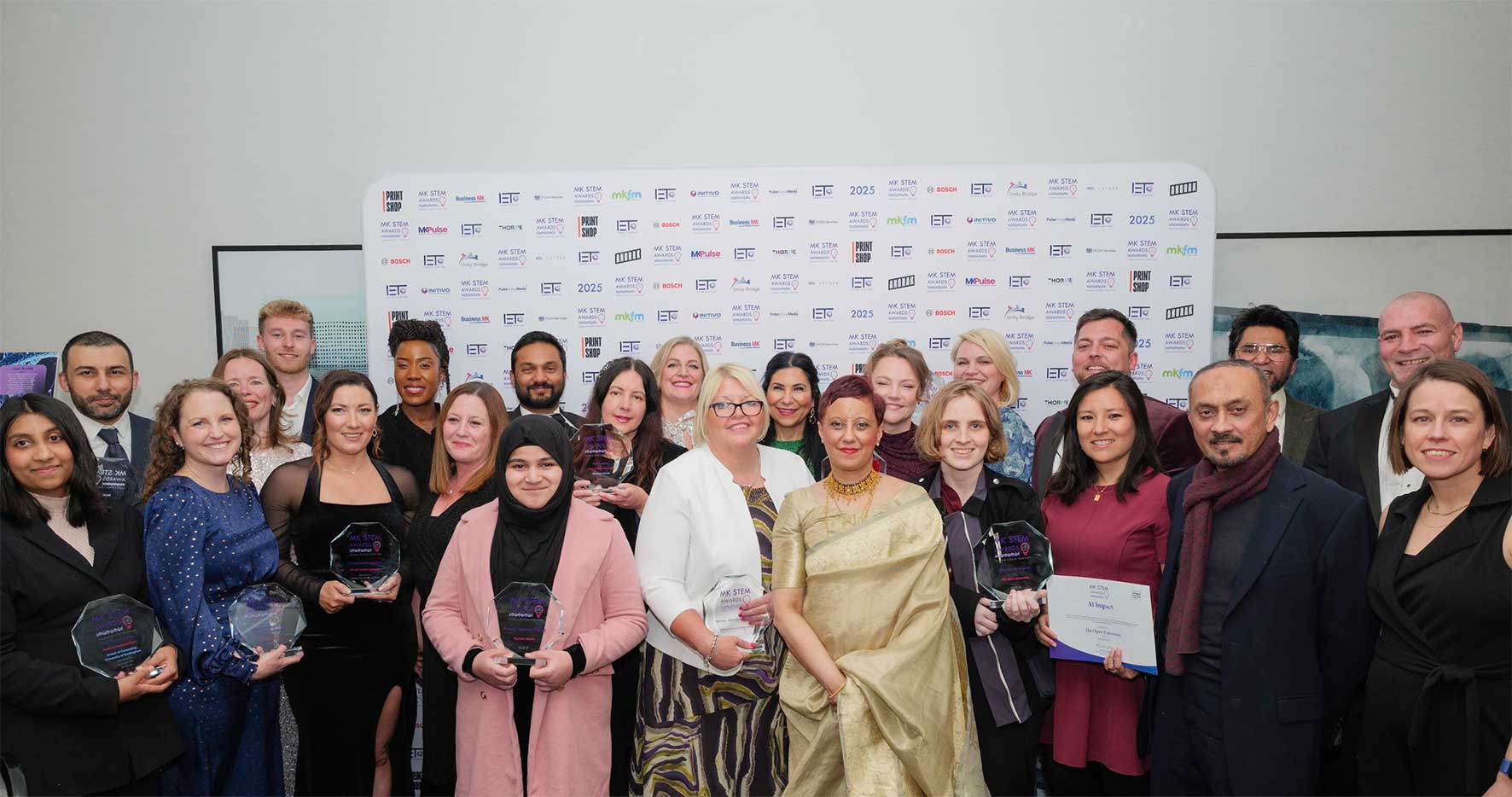Winners and supporters from the 2025 STEM awards