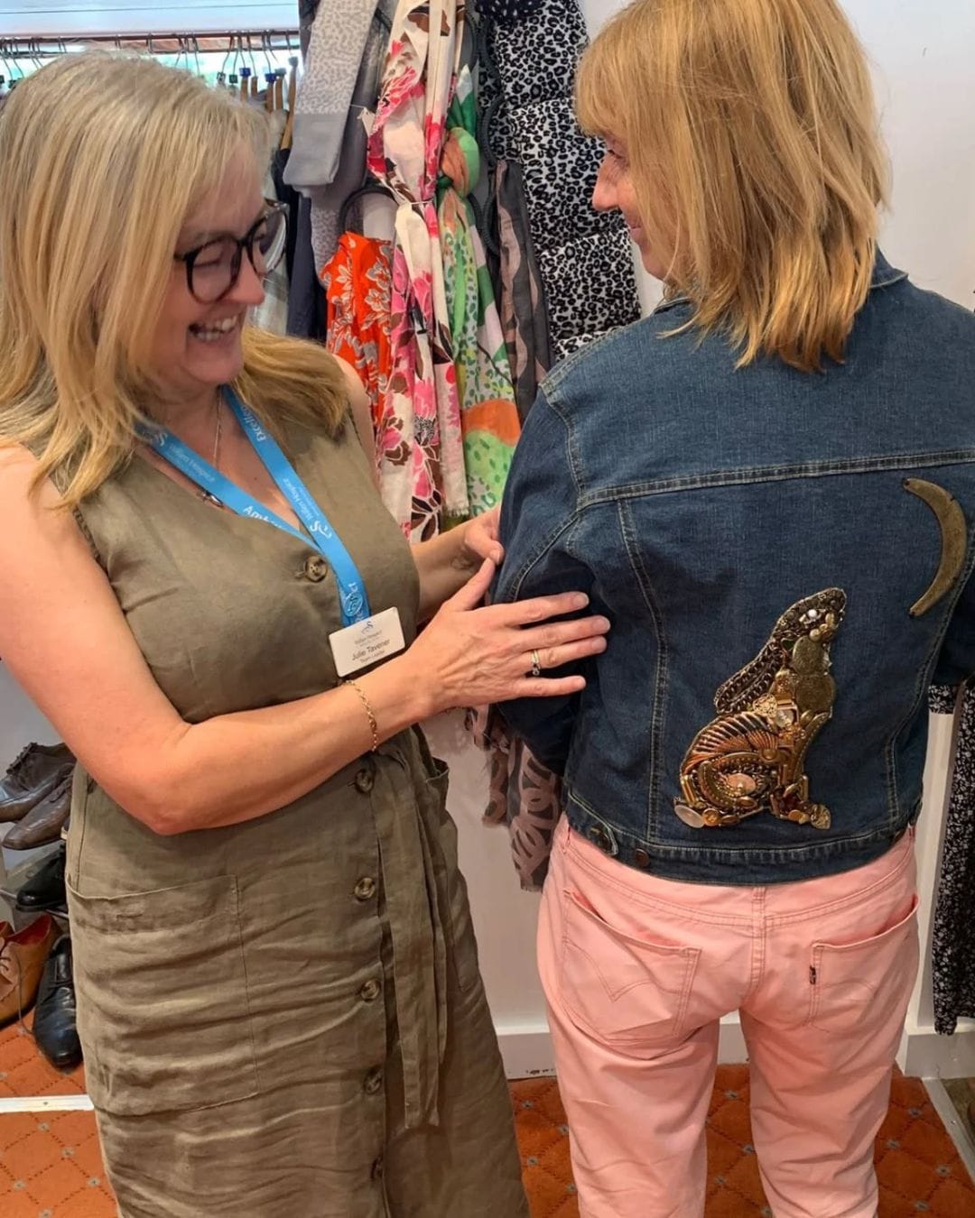 upcycled denim jacket