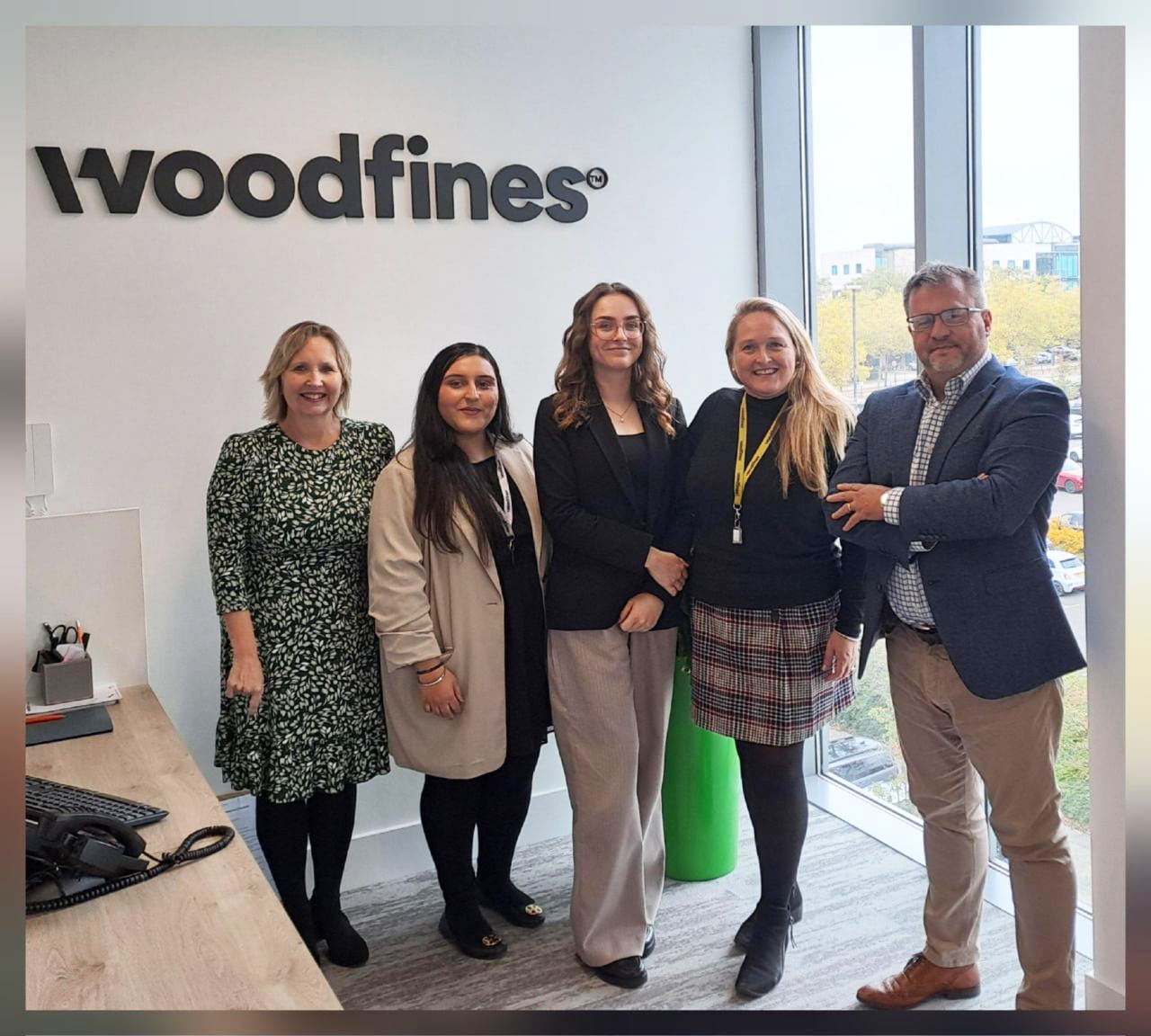 Mike Hayward with the new recruits