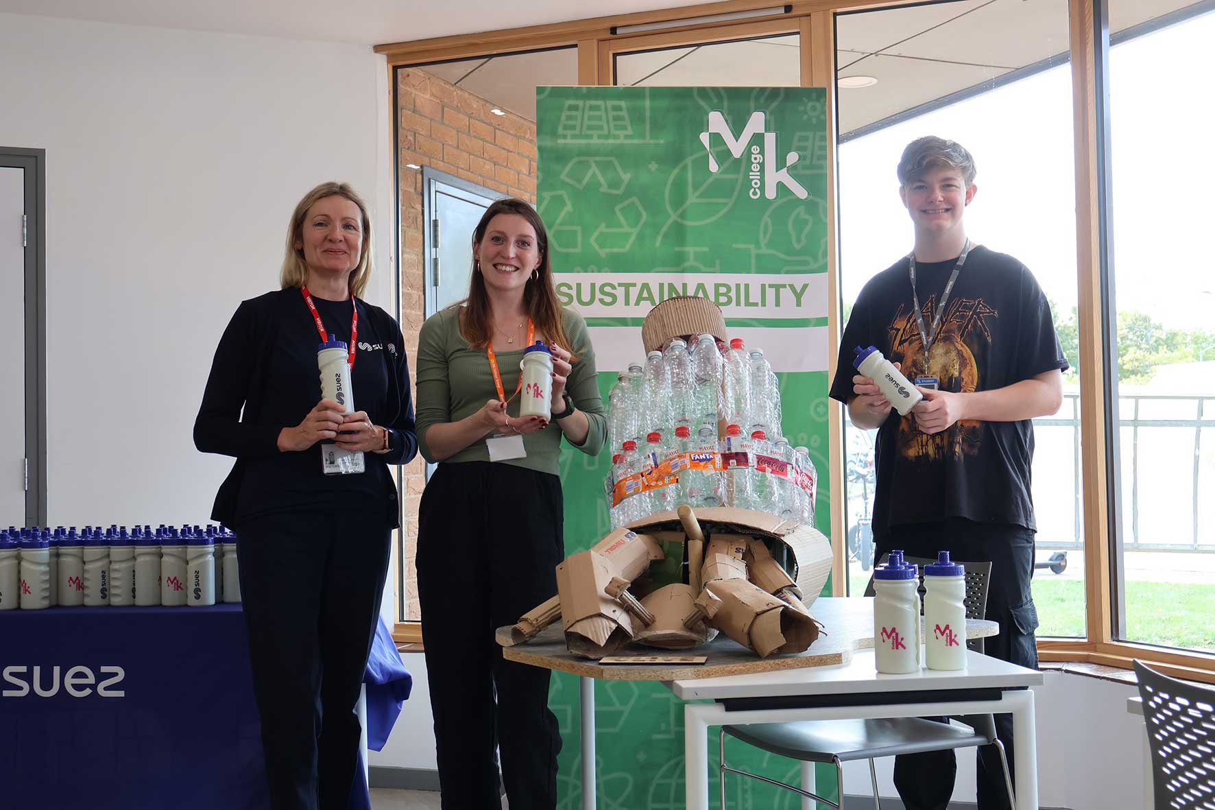 Karen Thompson from Suez, Lauren Gallyot and Jonathan McTeer from MKCG