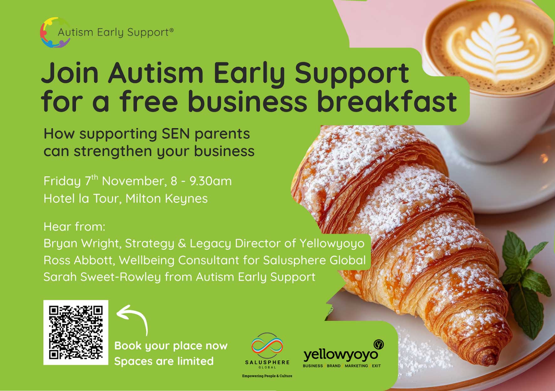 Autism Early Support breakfast advert