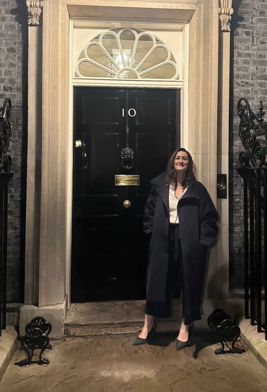 Rebekah Zammett at 10 Downing Street marking the Employment Rights Bill enactment