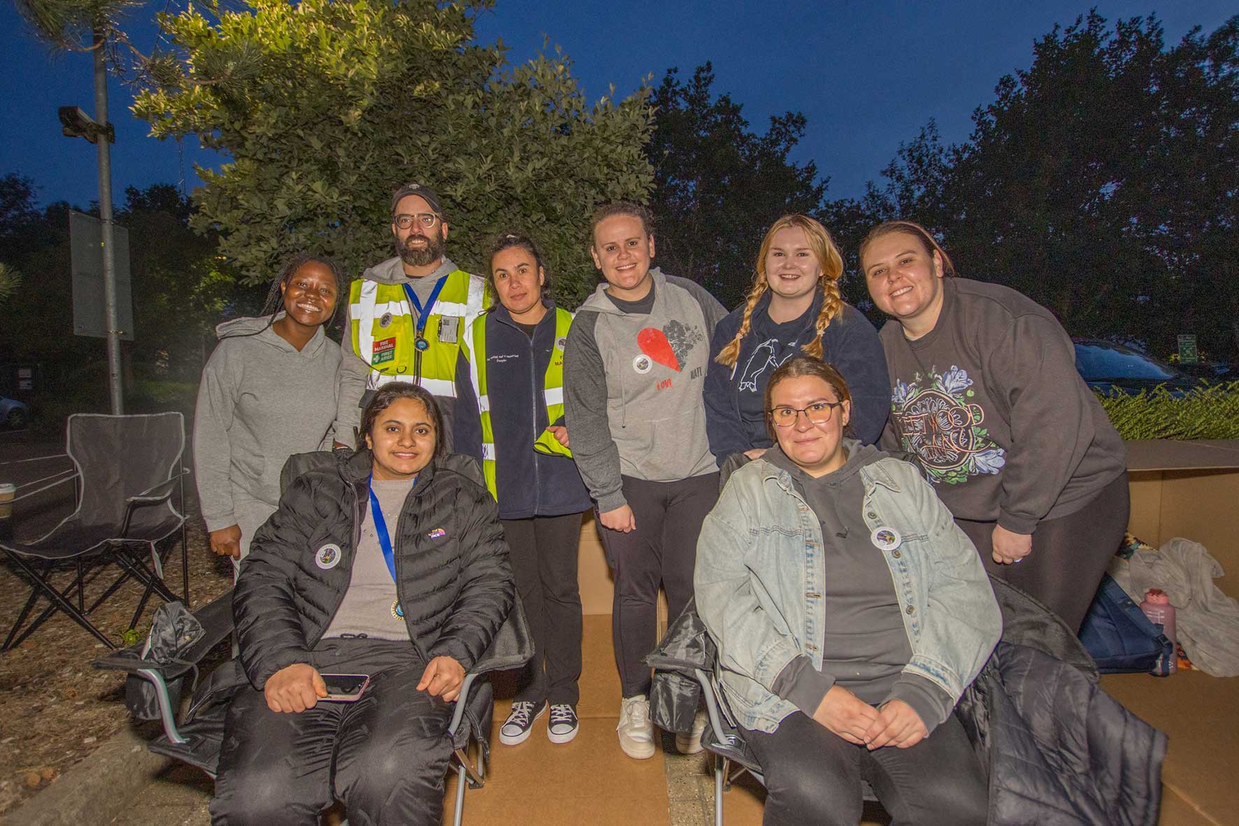 Cranswick Convenience Foods employees take part in a previous UnityMK Big Sleepout fundraising event in Milton Keynes.