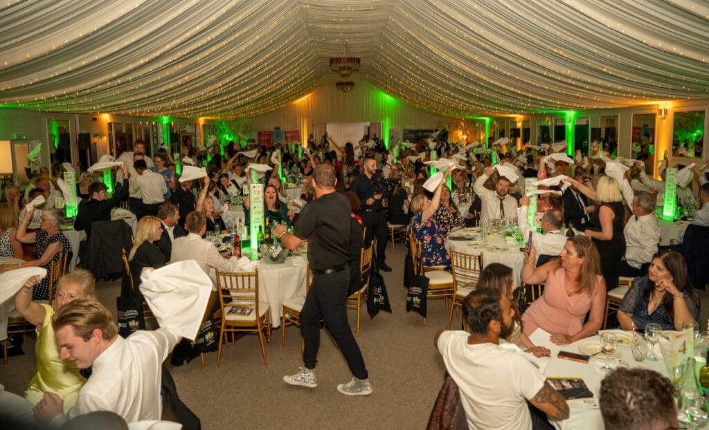 Guests attend the SME Bedfordshire Business Awards 2026 at The Marquee in Bedford.