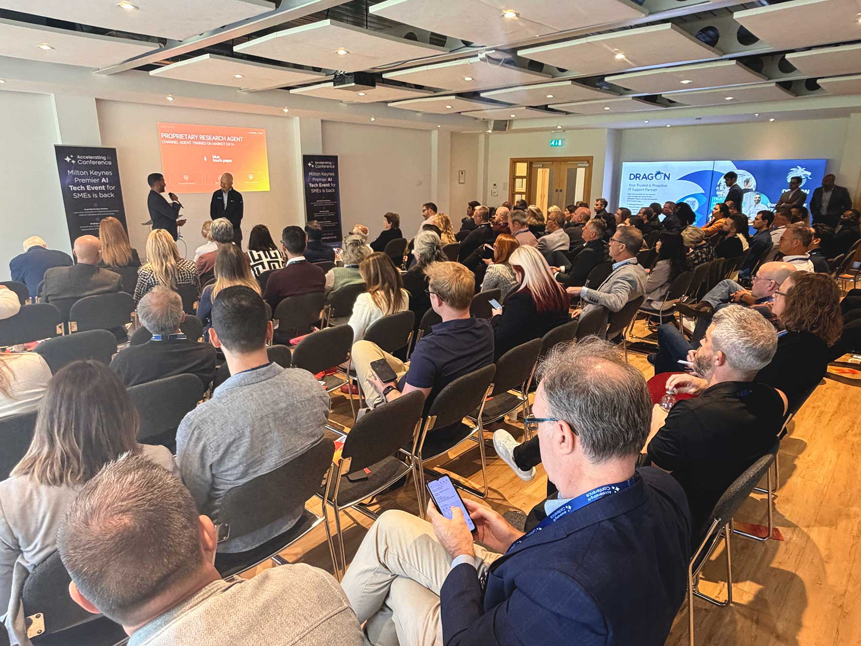 Full room Capacity crowd of business delegates at the Accelerating AI Conference 2026 at the Ridgeway Centre Milton Keynes